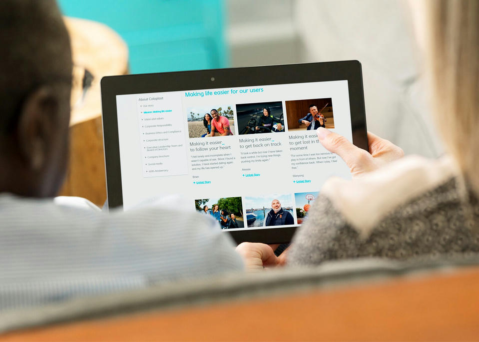 Screen showing the selection of webinars